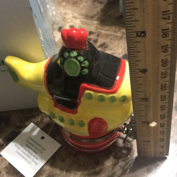 Contained Art Submarine Ceramic Container Jar New - Picture 3 of 13